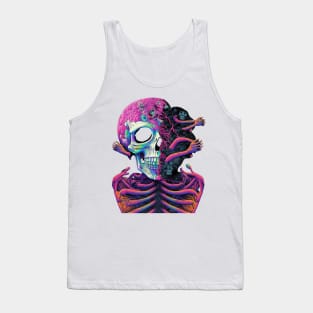 Melting skull Tank Top